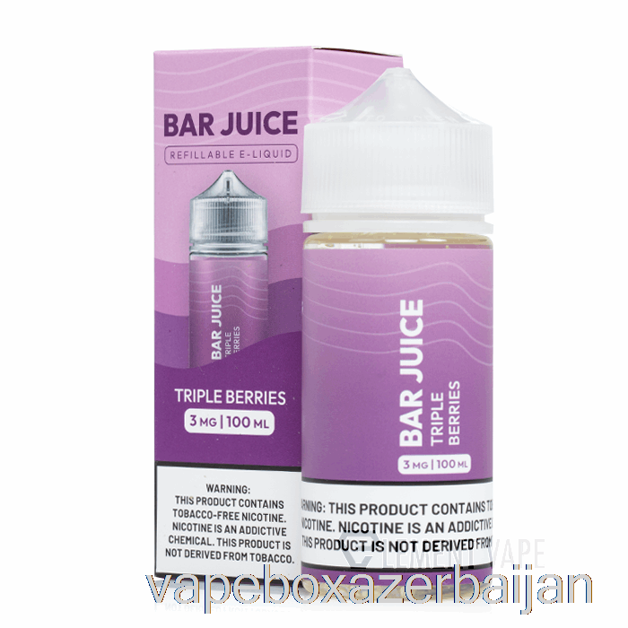 E-Juice Vape Triple Berries - Bar Juice - 100mL 0mg